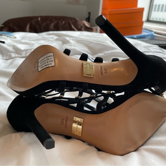 Michael Kors Suede Heeled Sandals Size 9 BRAND NEW! - Picture 4 of 4